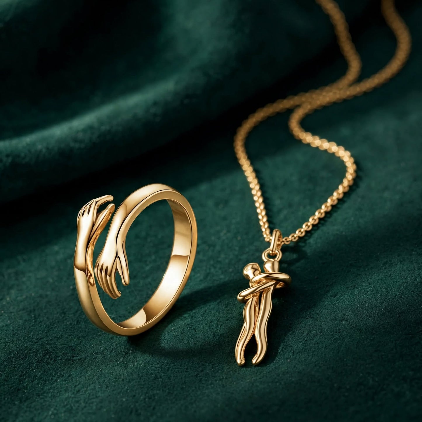 Conjunto Abraço — Anel e Colar