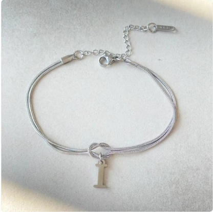 Pulseira Nó do Amor – Corrente de Cobra Dourada