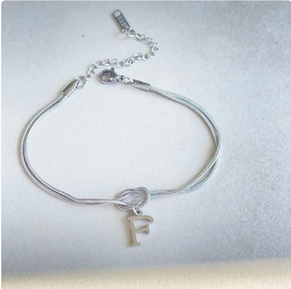 Pulseira Nó do Amor – Corrente de Cobra Dourada