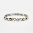 Pulseira de aço de titânio com ímã