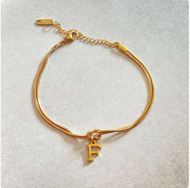 Pulseira Nó do Amor – Corrente de Cobra Dourada