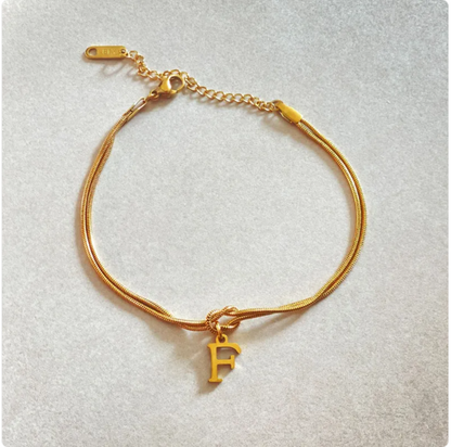 Pulseira Nó do Amor – Corrente de Cobra Dourada