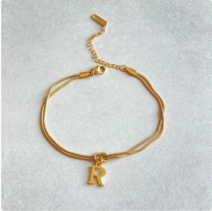 Pulseira Nó do Amor – Corrente de Cobra Dourada