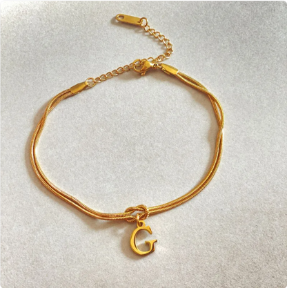 Pulseira Nó do Amor – Corrente de Cobra Dourada