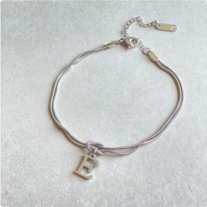 Pulseira Nó do Amor – Corrente de Cobra Dourada