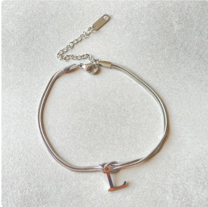 Pulseira Nó do Amor – Corrente de Cobra Dourada