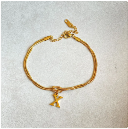 Pulseira Nó do Amor – Corrente de Cobra Dourada