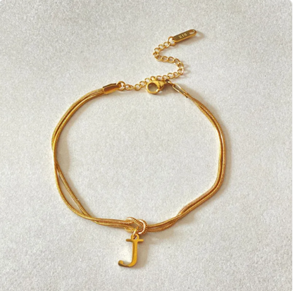 Pulseira Nó do Amor – Corrente de Cobra Dourada