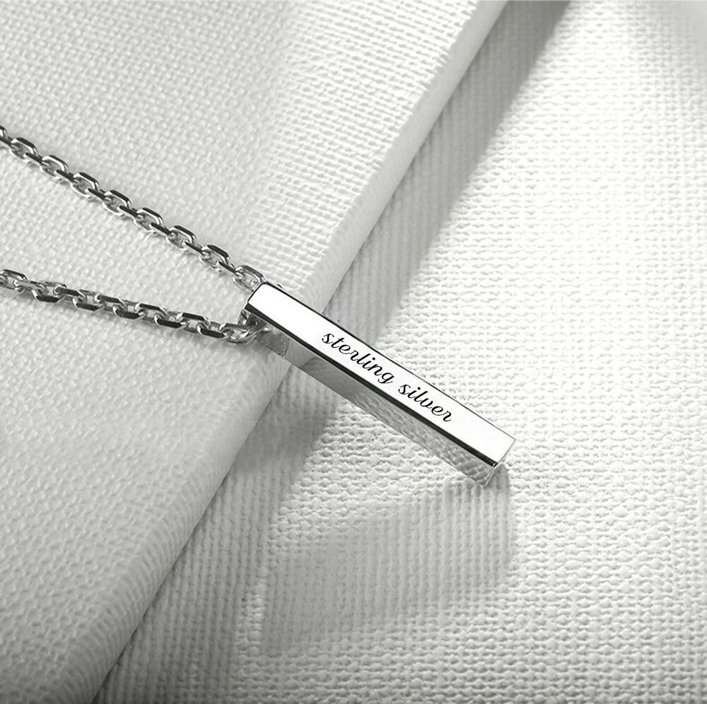 Pingente Personalizado 3D com Letra Alongada