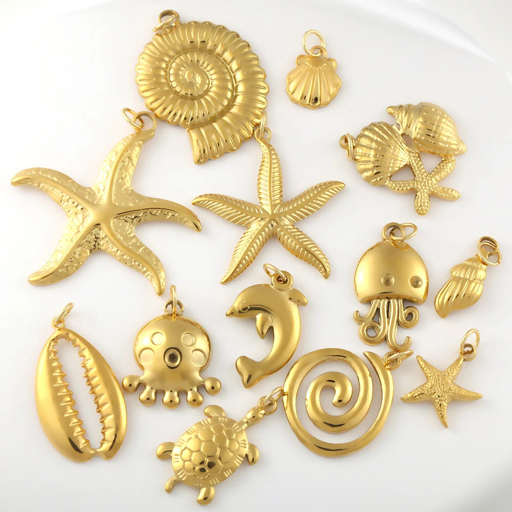 Pravelle Golden Ocean Necklace