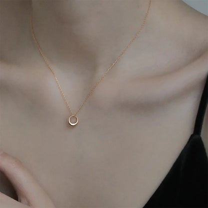 Pravelle Colar Geometric Round Circle Clavicle