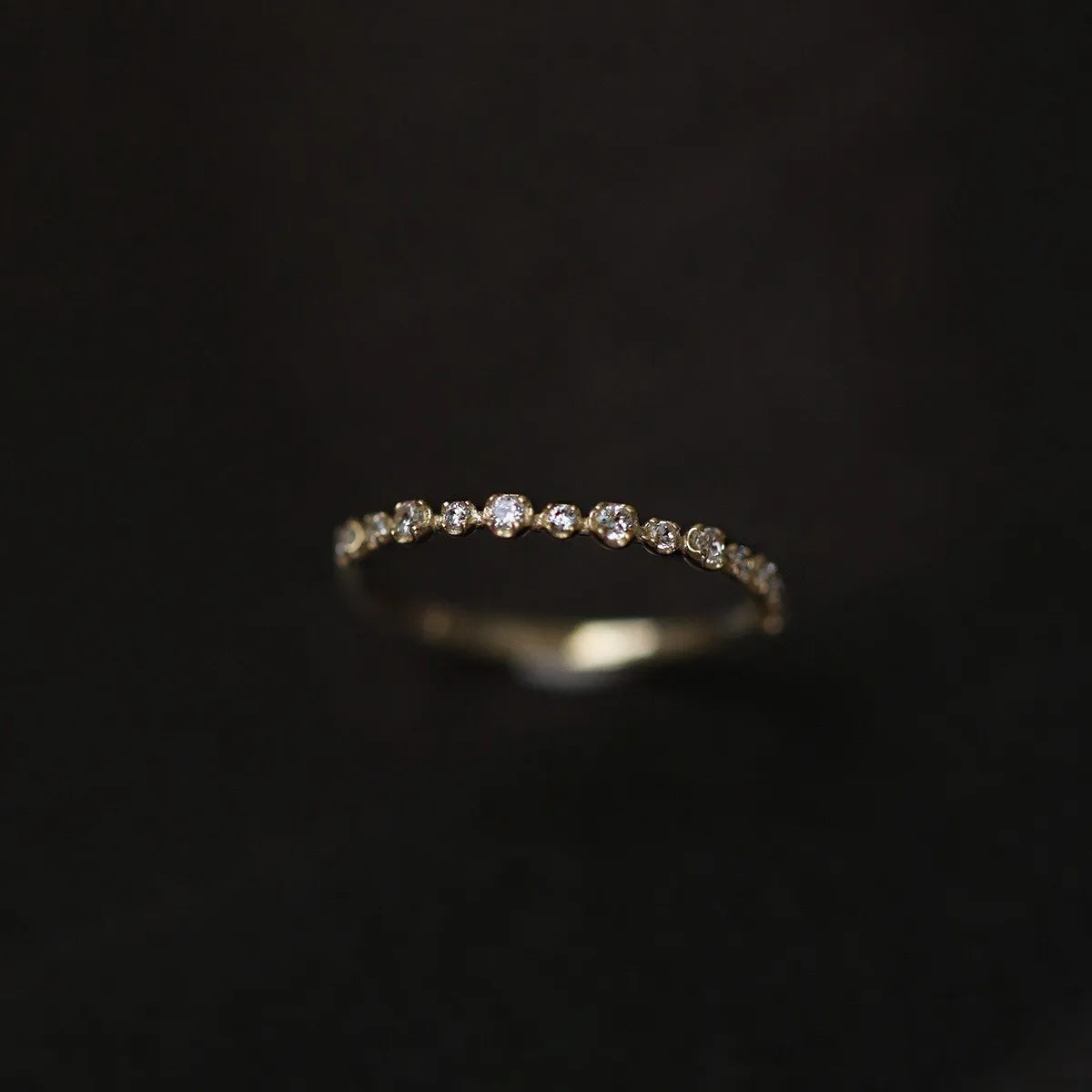 925 Sterling Silver 14K Gold Plating Sparkling Zircon Geometric Ring for Women Exquisite Sweet Party Wedding Jewelry Accessory
