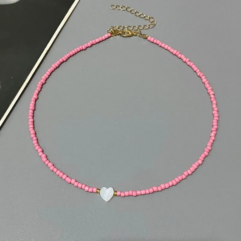 Pravelle Necklace Summer New Love Heart