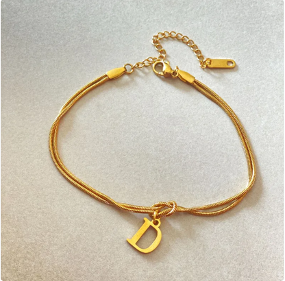 Pulseira Nó do Amor – Corrente de Cobra Dourada