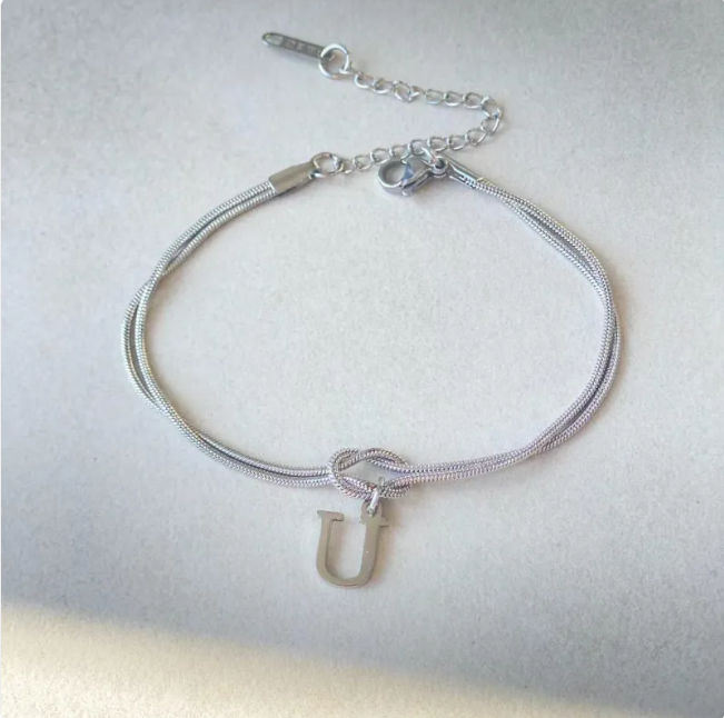 Pulseira Nó do Amor – Corrente de Cobra Dourada
