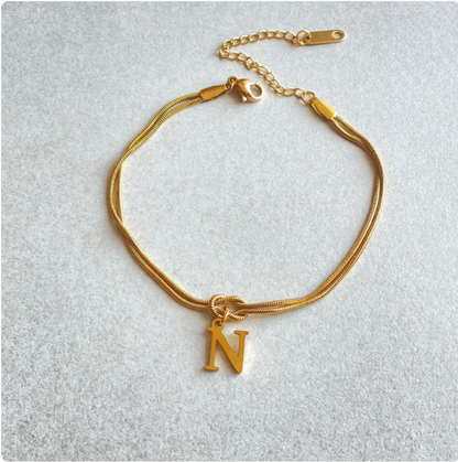Pulseira Nó do Amor – Corrente de Cobra Dourada