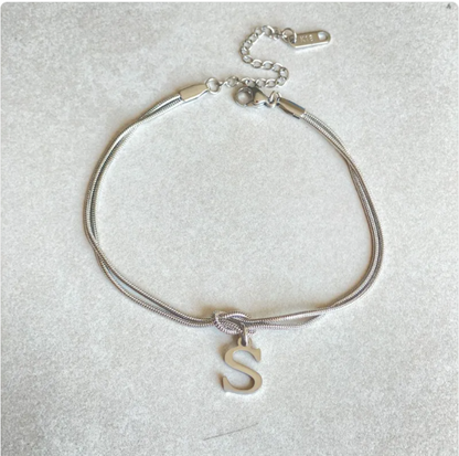 Pulseira Nó do Amor – Corrente de Cobra Dourada