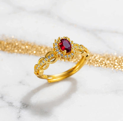Anillo Ruby Ajustable