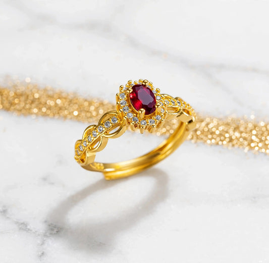 Anel Ruby Ajustável